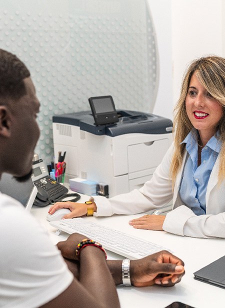 Patient learning the cost of tooth extractions in Manchester